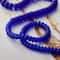 12 Pack: Mixed Blue Matte Glass Rondelle Beads by Bead Landing™